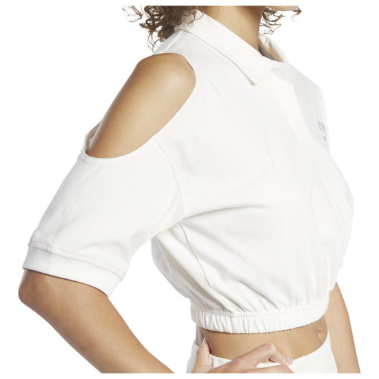 Reebok Γυναικεία κοντομάνικη μπλούζα CL Varsity Top Reebok Γυναικεία κοντομάνικη μπλούζα CL Varsity Top